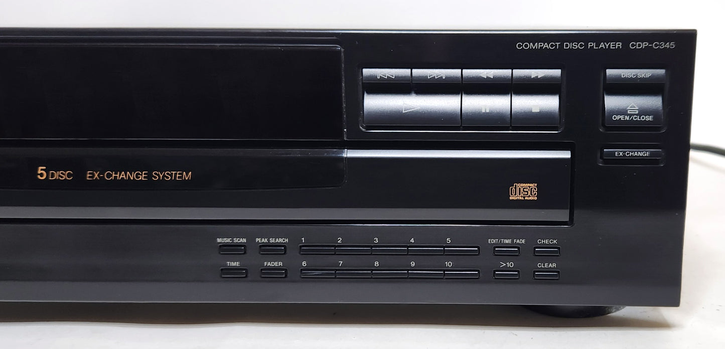 Sony CDP-C345 5-Disc Carousel CD Changer - Right