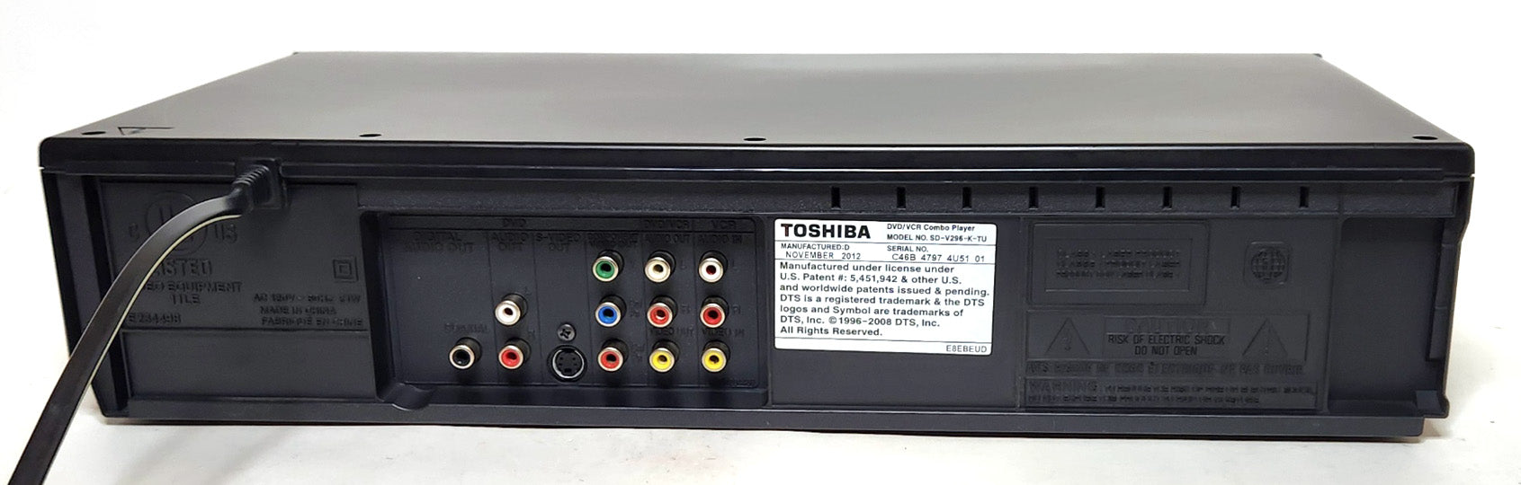 Toshiba newest SD-V296-K-TU DVD/VCR Combination Player