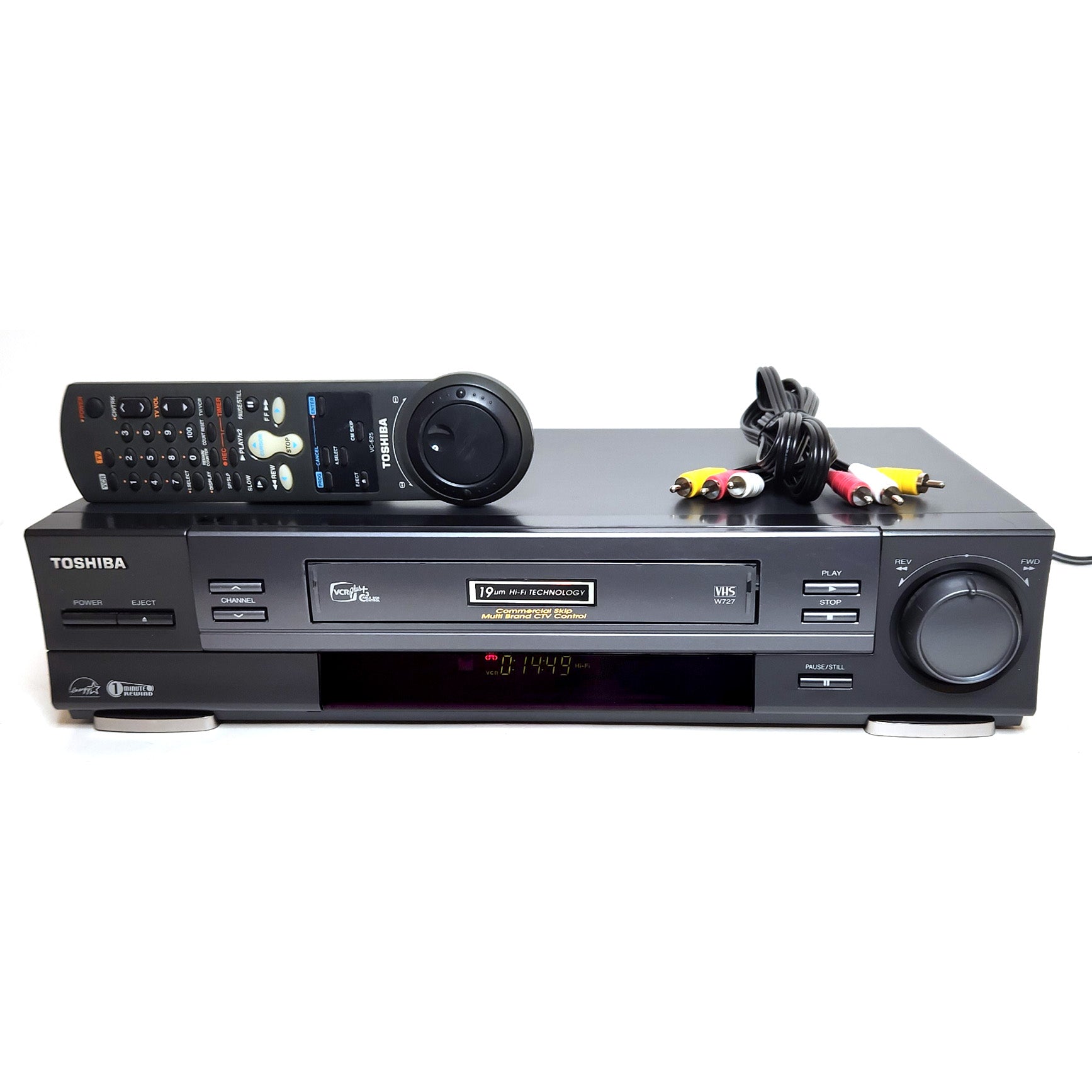 Toshiba W-727 VCR, 4-Head Hi-Fi Stereo