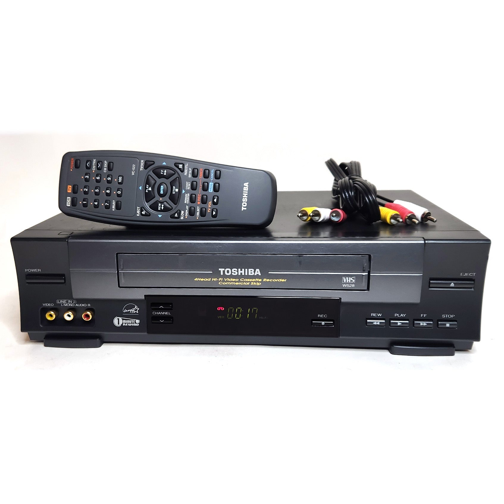 Toshiba W-528 VCR, 4-Head Hi-Fi Stereo