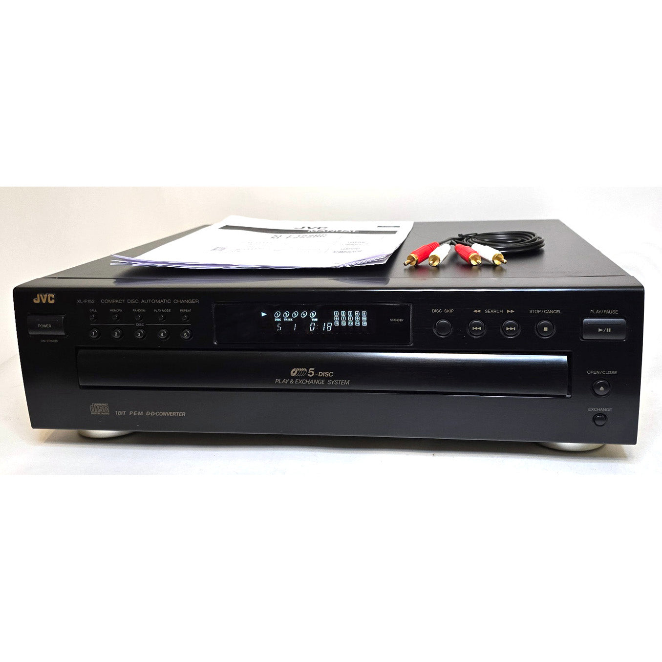 JVC XL-F152BK 5-Disc Carousel CD Changer