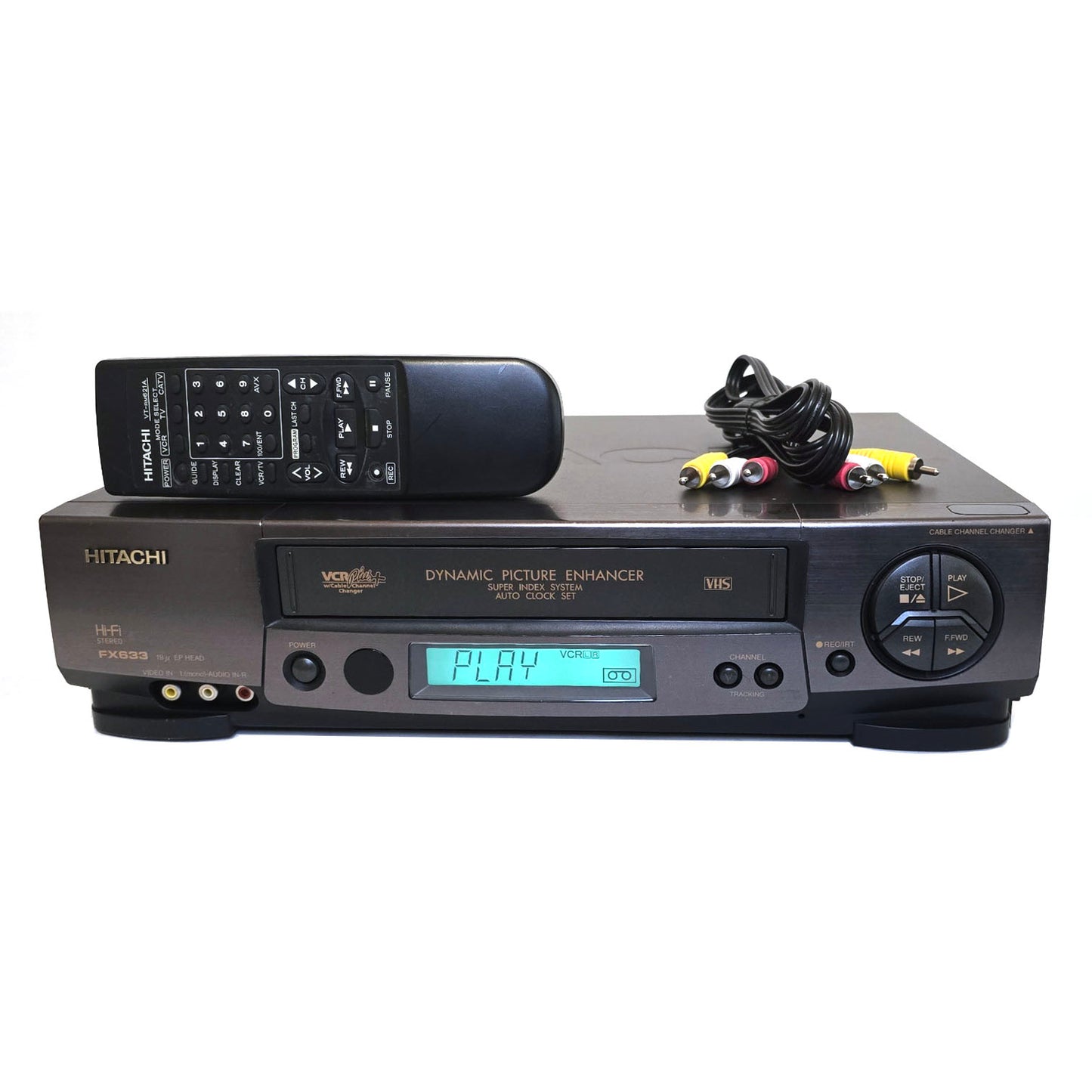 Hitachi VT-FX633A VCR, 4-Head Hi-Fi Stereo