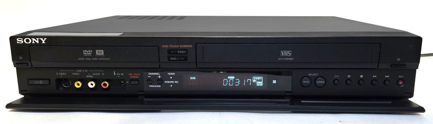 Sony RDR-VX555 VCR/DVD Recorder Combo with HDMI - Front