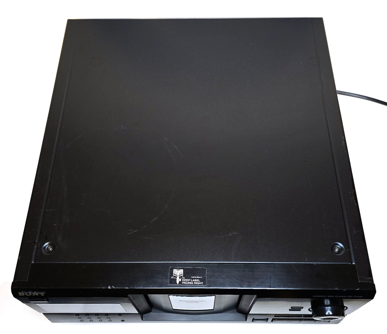 Sony CDP-CX235 MegaStorage 200 CD Changer - Top