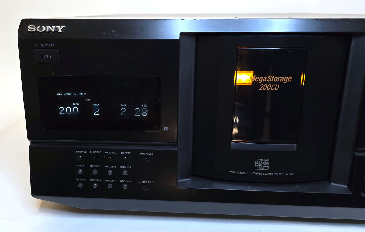 Sony CDP-CX235 MegaStorage 200 CD Changer - Left