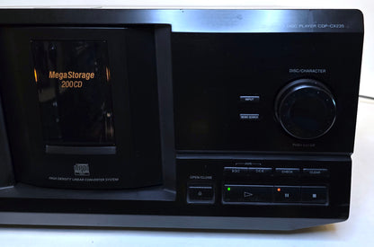 Sony CDP-CX235 MegaStorage 200 CD Changer - Right