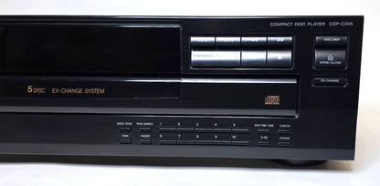 Sony CDP-C345 5-Disc Carousel CD Changer Player  - Right