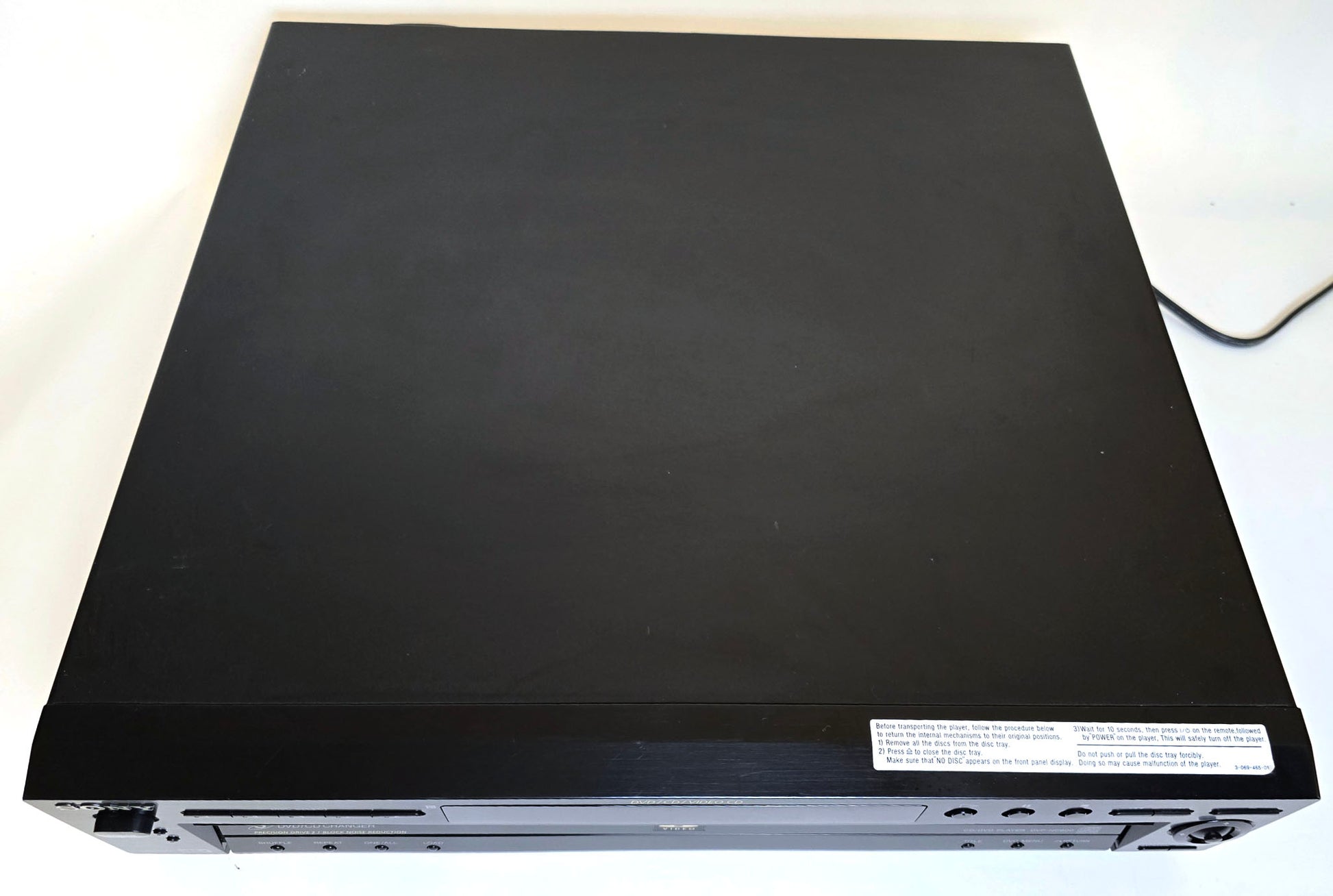 Sony DVP-NC600 DVD/CD Player, 5 Disc Carousel Changer - Top