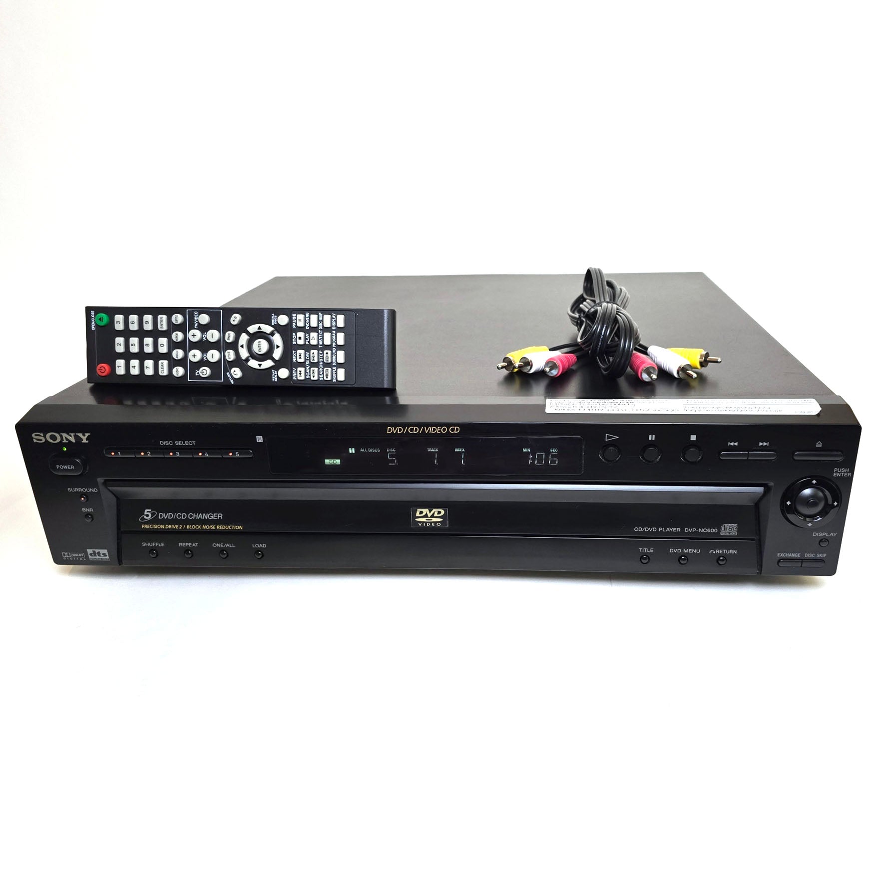 Sony DVP-NC600 DVD/CD Player, 5 Disc Carousel Changer – VCR-DVD.com