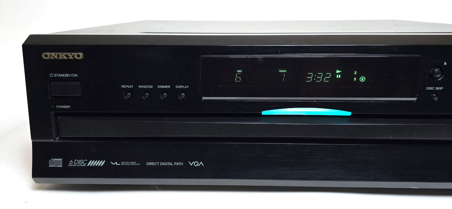 Onkyo DX-C390 6-Disc Carousel CD Changer - Left