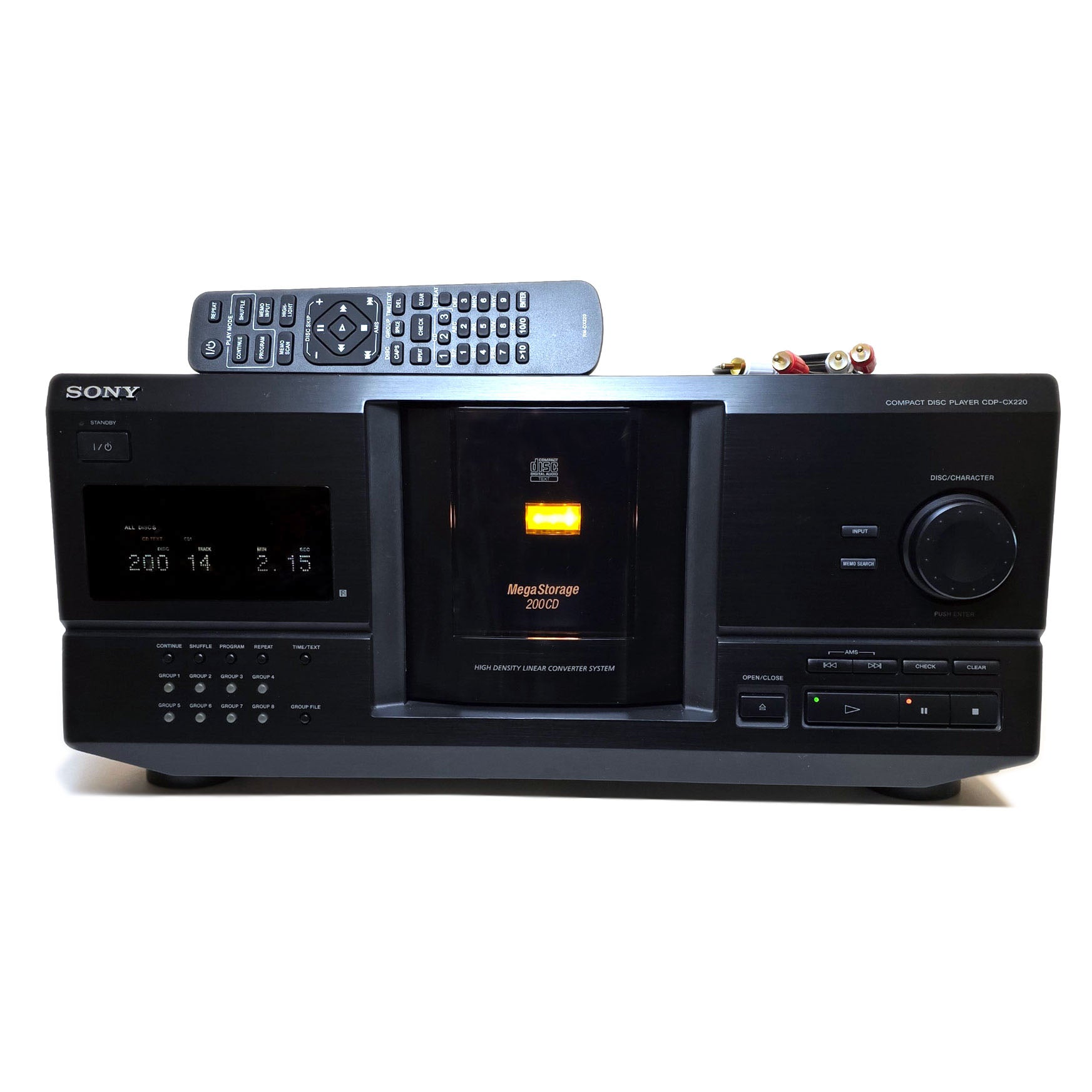 Sony CDP-CX220 MegaStorage 200 CD Changer Player, Pro Refurb with