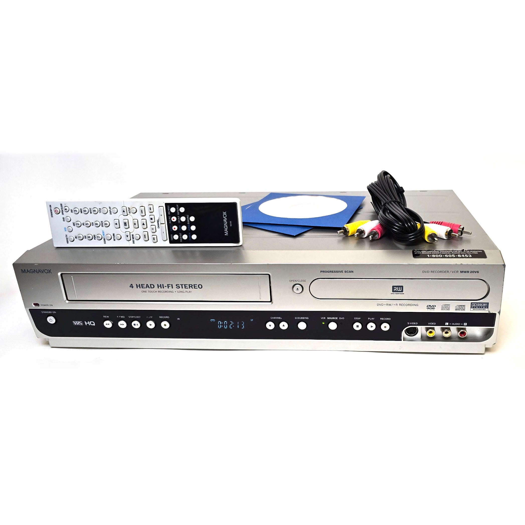 Magnavox MWR20V6 VHS VCR/DVD Recorder Combo – VCR-DVD.com