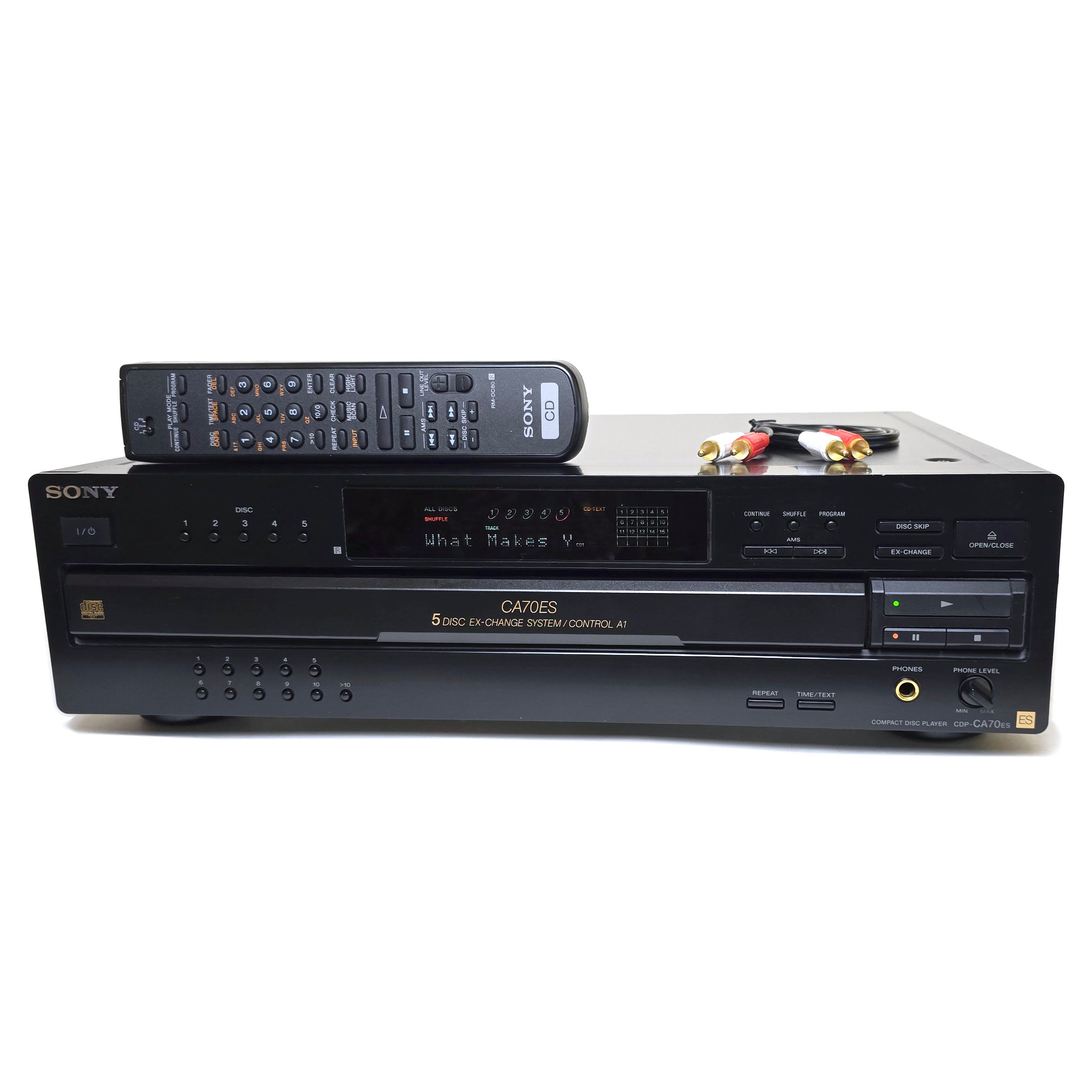 Sony CDP-CA70ES 5-Disc Carousel CD Changer Player – VCR-DVD.com