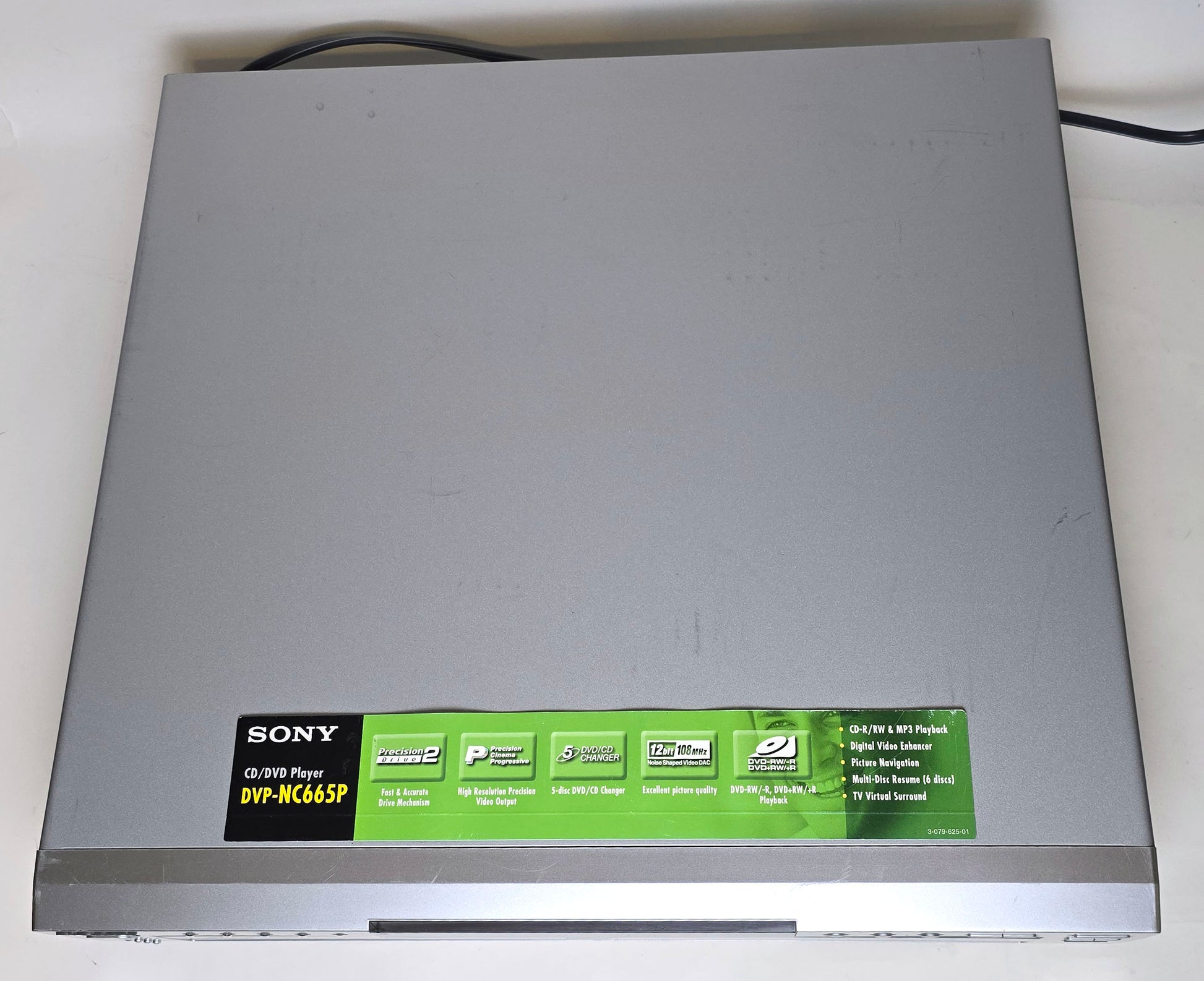 Sony DVP-NC665P/S DVD/CD Player, 5 Disc Carousel Changer - Top