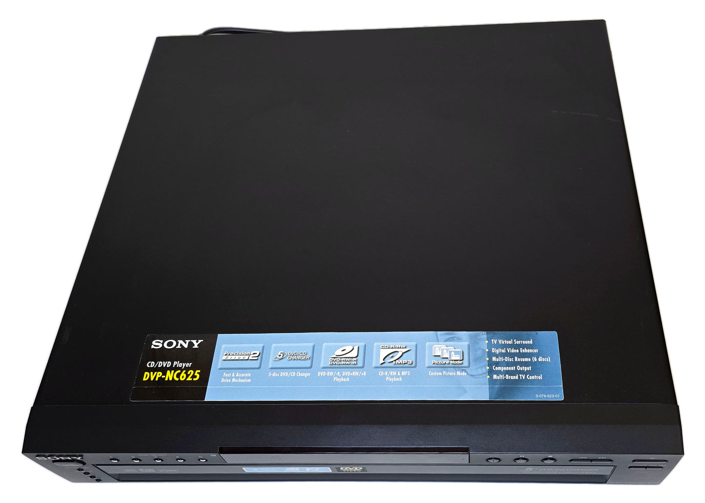 Sony DVP-NC625 DVD/CD Player, 5 Disc Carousel Changer - Top