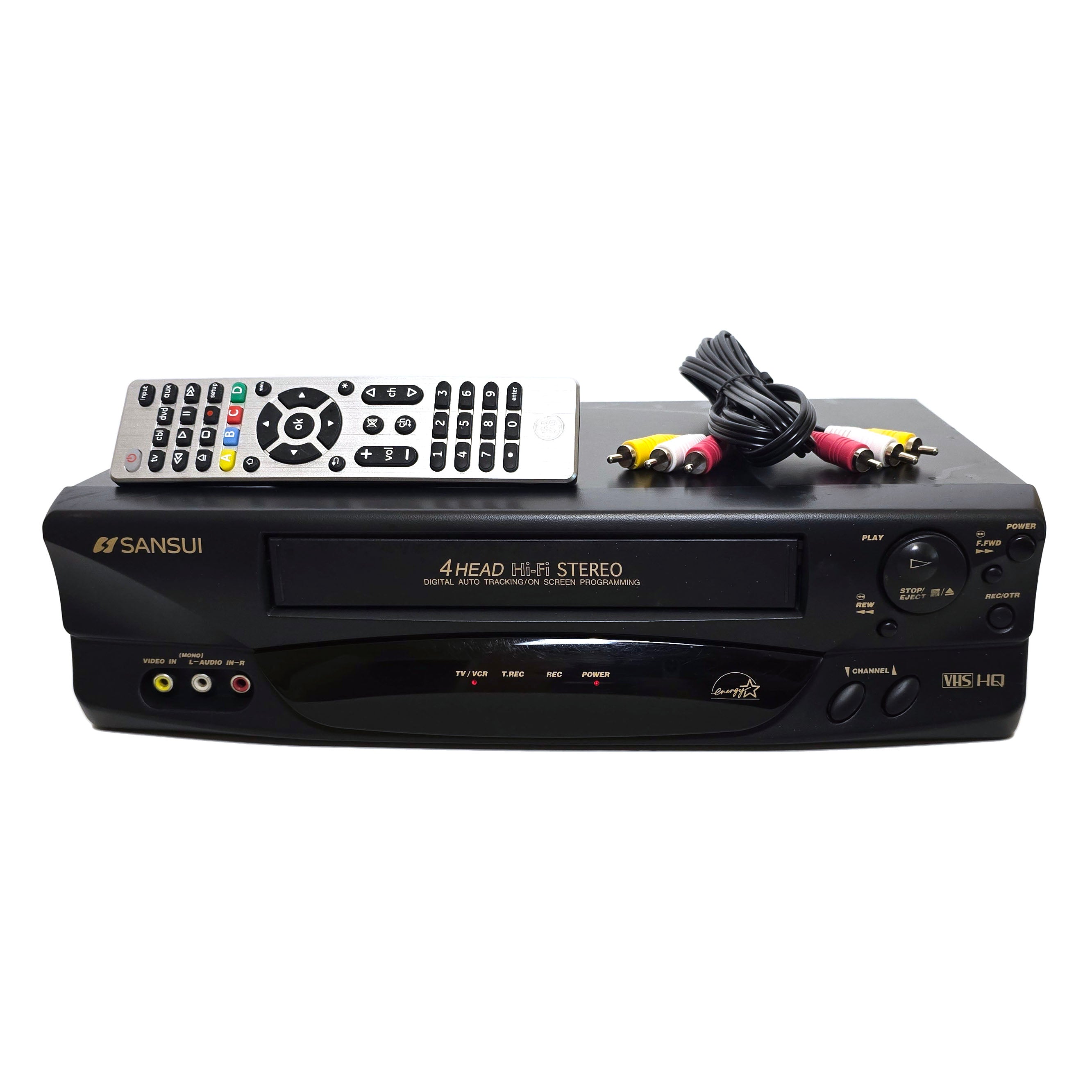 Sansui VHF6010D VCR, 4-Head Hi-Fi Stereo VHS Player Recorder – VCR-DVD.com