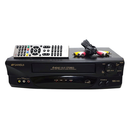 Sansui VHF6010D VCR, 4-Head Hi-Fi Stereo