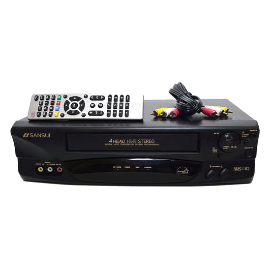 Sansui VHF6010D VCR, 4-Head Hi-Fi Stereo