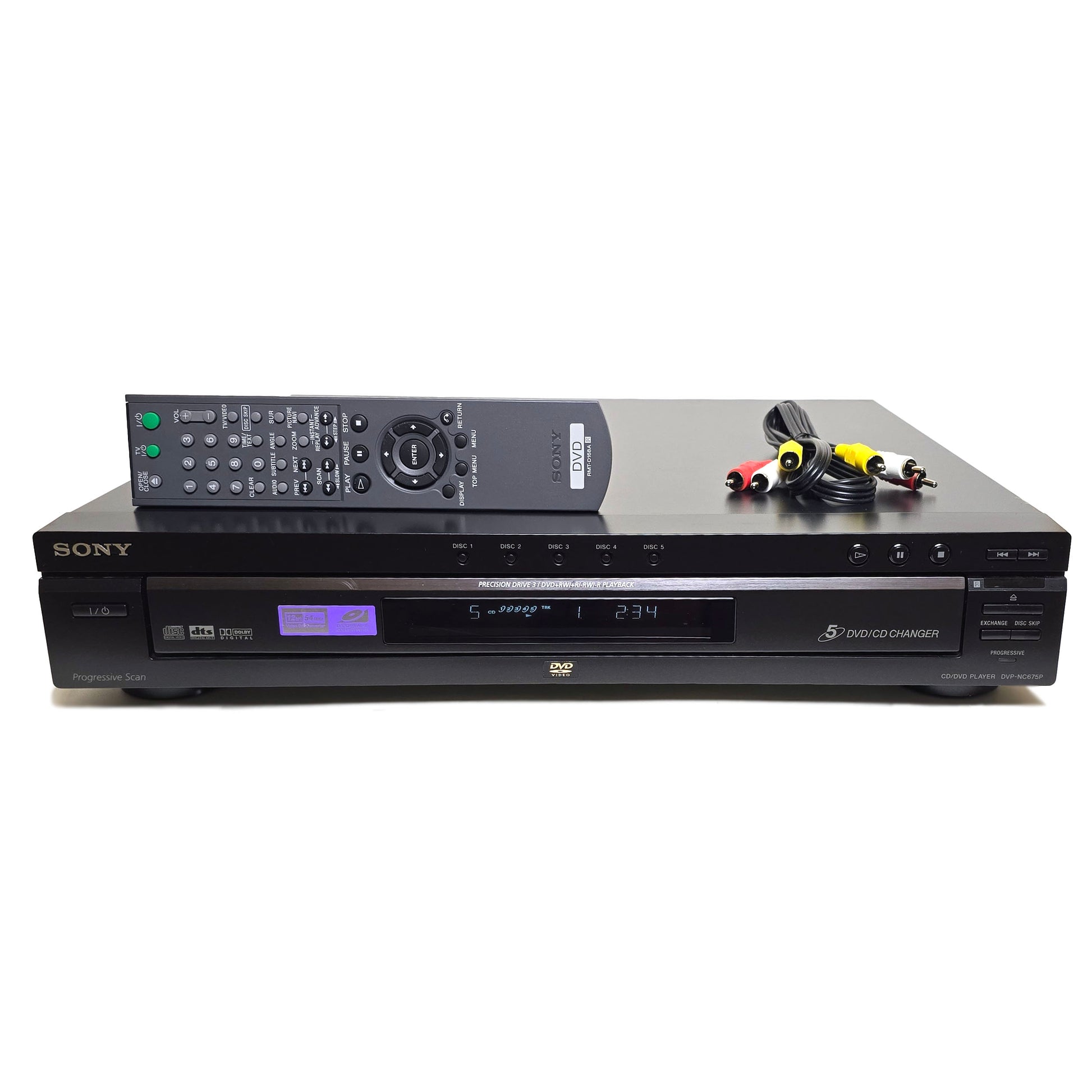 Sony DVP-NC675P DVD/CD Player, 5 Disc Carousel Changer, Black