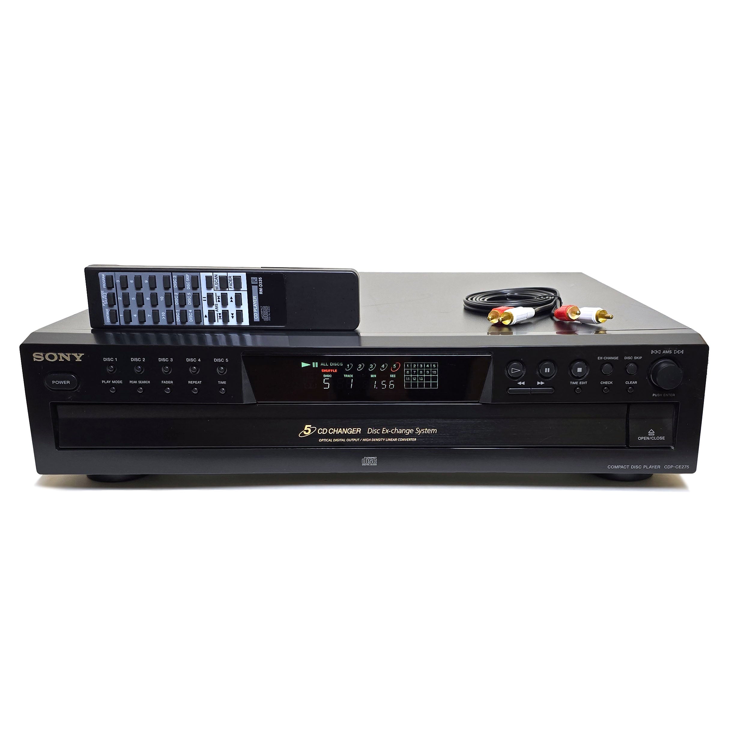 Sony CDP CE275 5 Disc Carousel CD Changer Player VCR DVD sony-cdp-ce275-5-disc-carousel-cd-changer-player-vcr-dvd