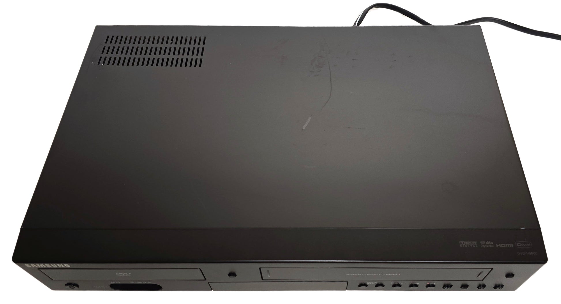 Samsung DVD-V9800 VCR/DVD Player Combo with HDMI - Top
