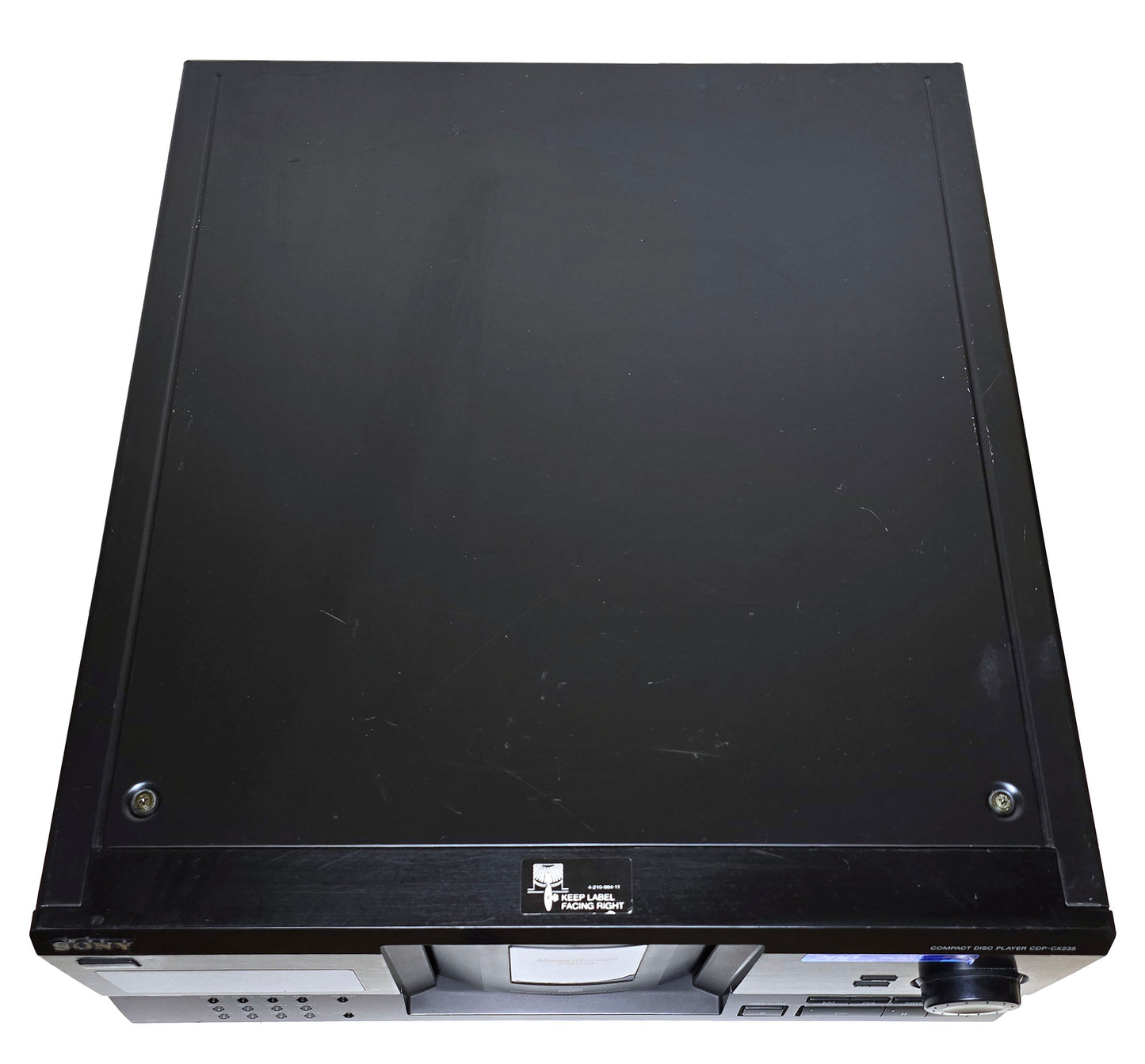 Sony CDP-CX235 MegaStorage 200 CD Changer - Top