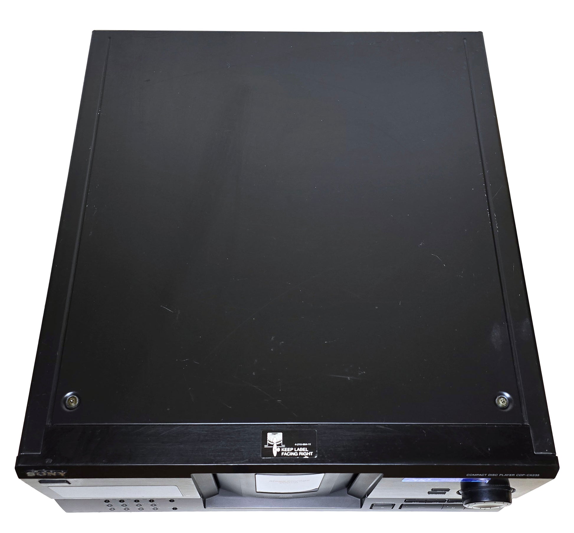 Sony CDP-CX235 MegaStorage 200 CD Changer - Top