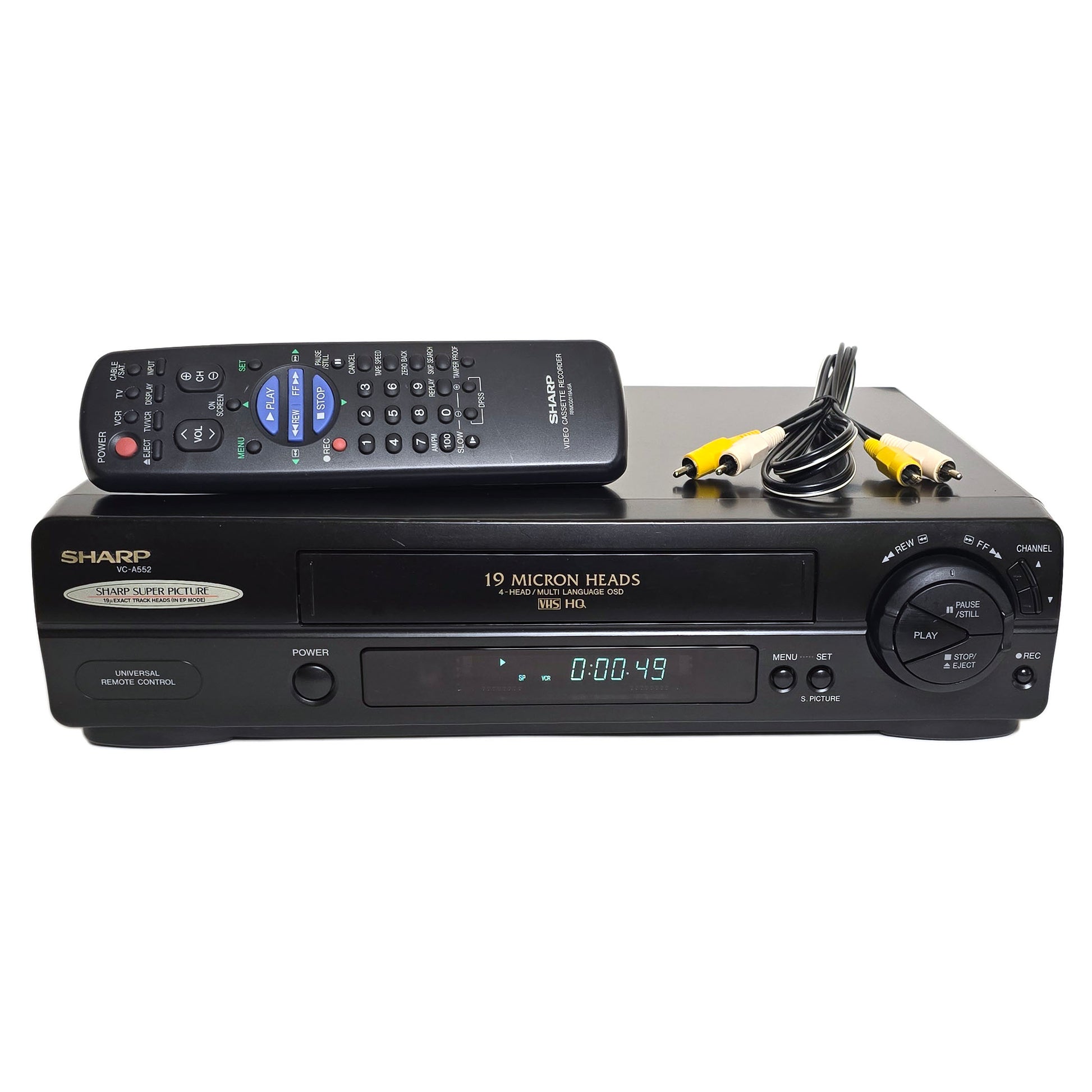 Sharp VC-A552U VCR, 4-Head Mono
