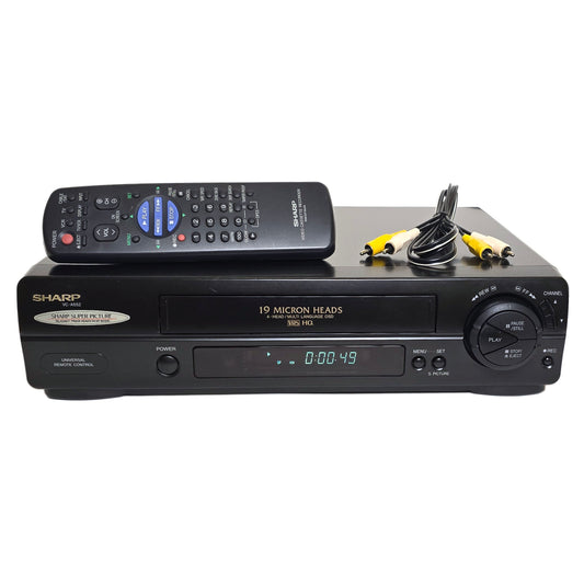 Sharp VC-A552U VCR, 4-Head Mono