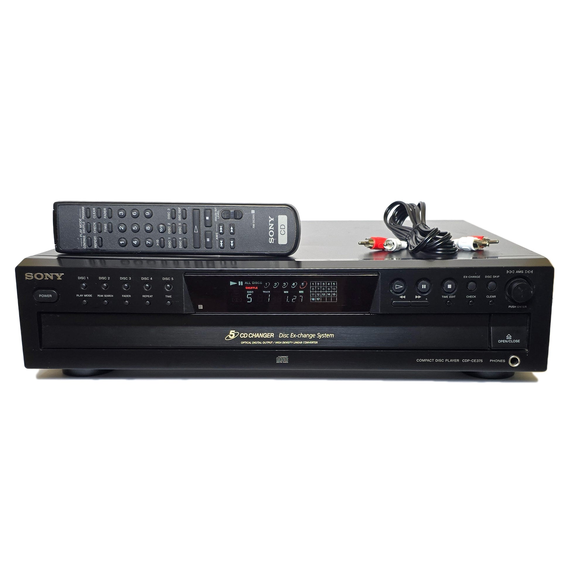 Sony CDP-CE375 5-Disc Carousel CD Changer