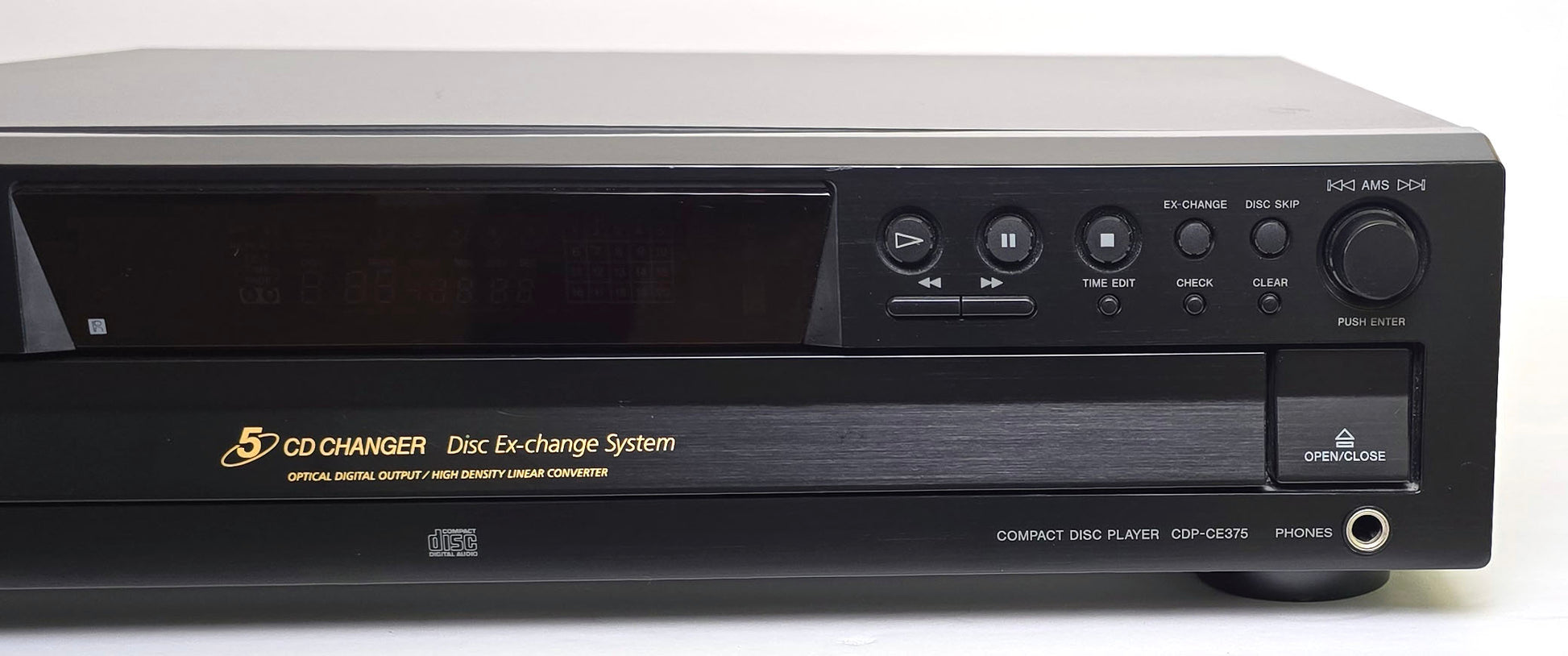 Sony CDP-CE375 5-Disc Carousel CD Changer - Right