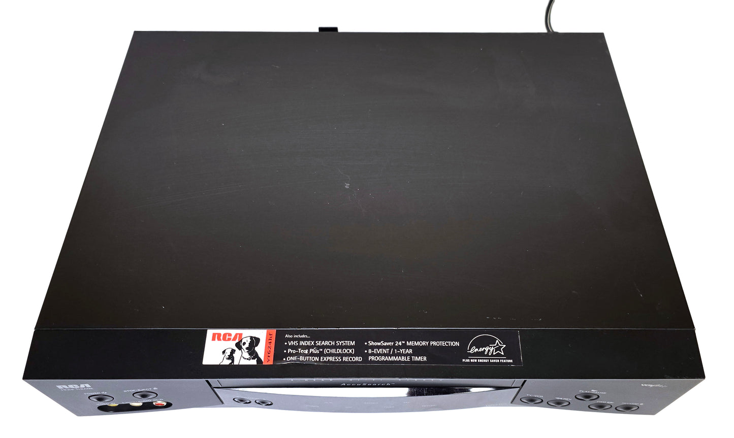 RCA VR624HF VCR, 4-Head Hi-Fi Stereo - Top