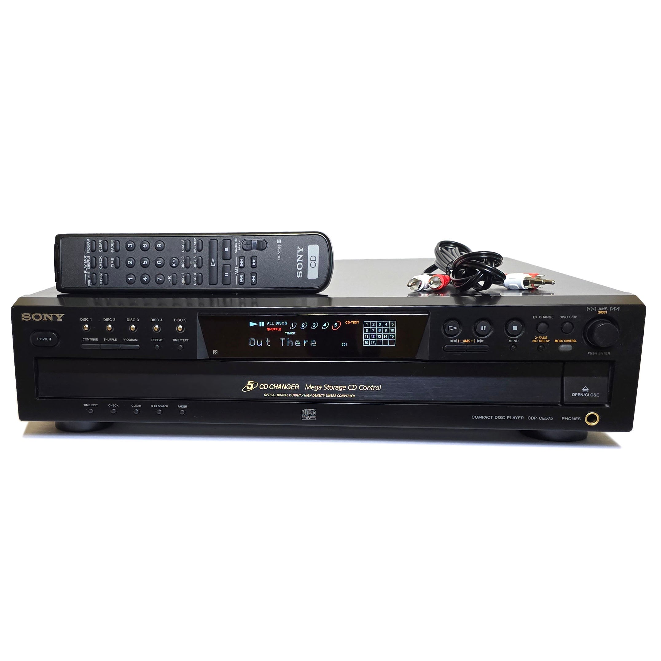 Sony CDP-CE575 5-Disc Carousel CD Changer Player – VCR-DVD.com