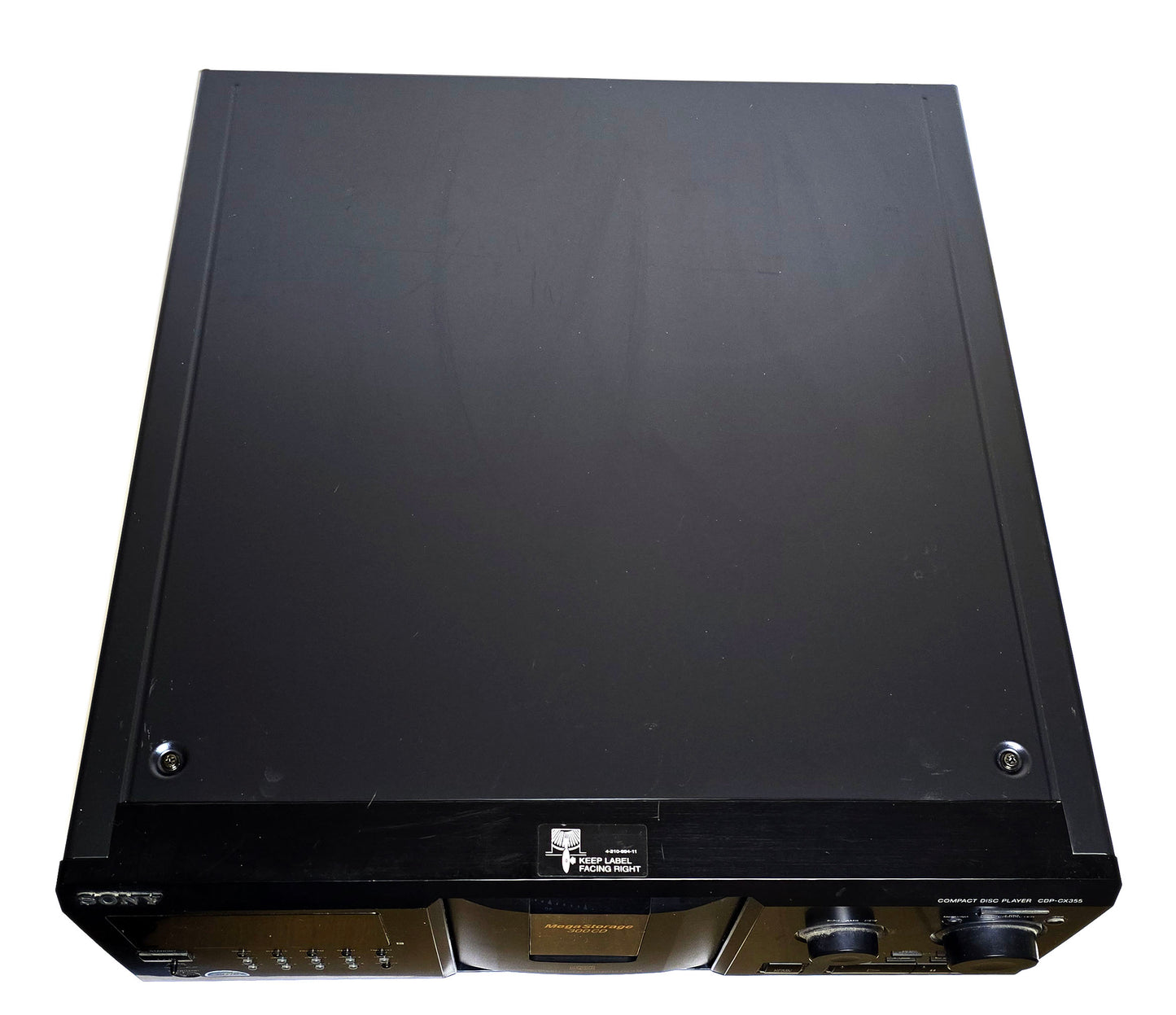 Sony CDP-CX355 MegaStorage 300 CD Changer - Top