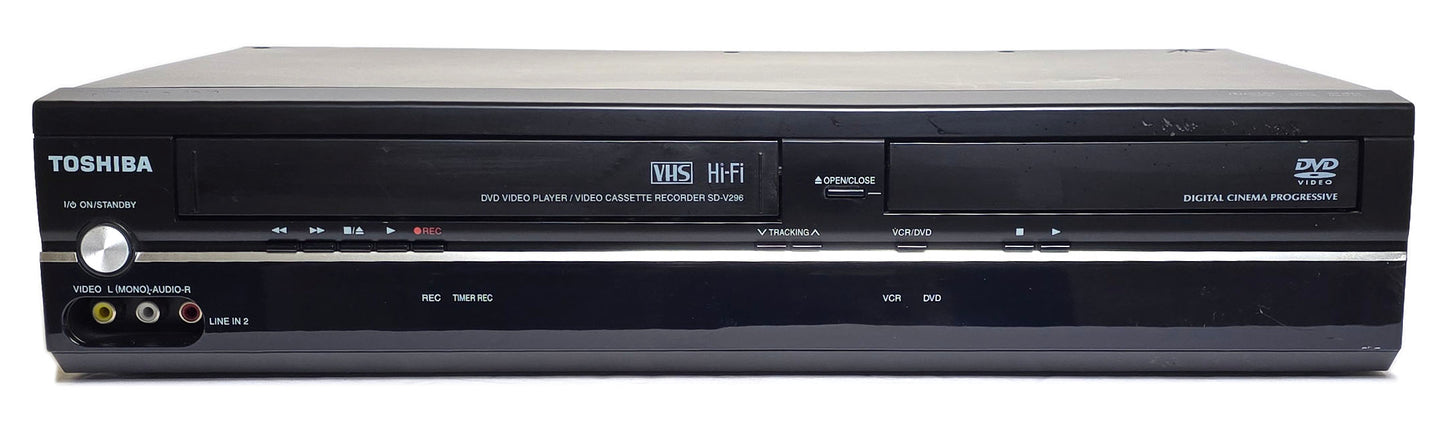 Toshiba SD-V296-K-TU VCR/DVD Player Combo - Front