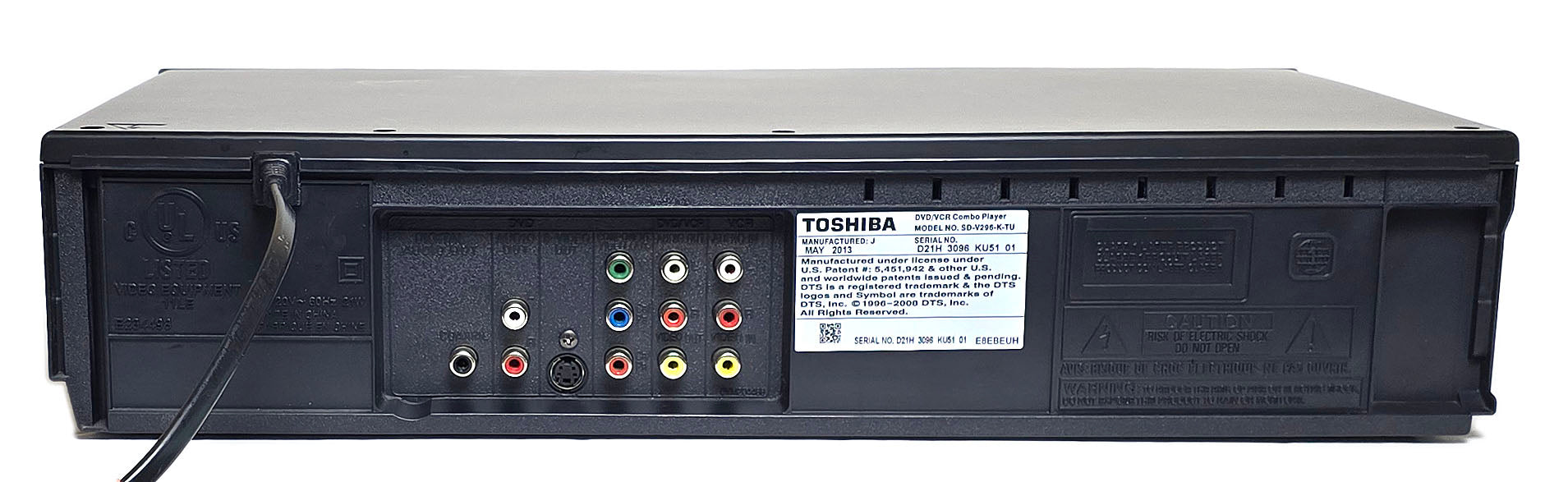 Toshiba SD-V296-K-TU VHS VCR/DVD Player Combo – VCR-DVD.com