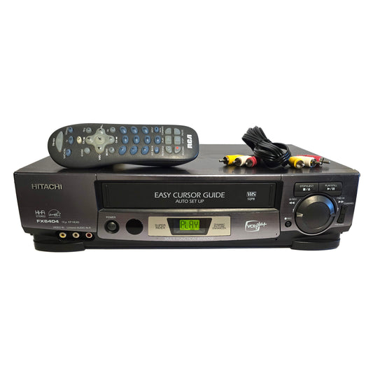 Hitachi VT-FX6404A VCR, 4-Head Hi-Fi Stereo