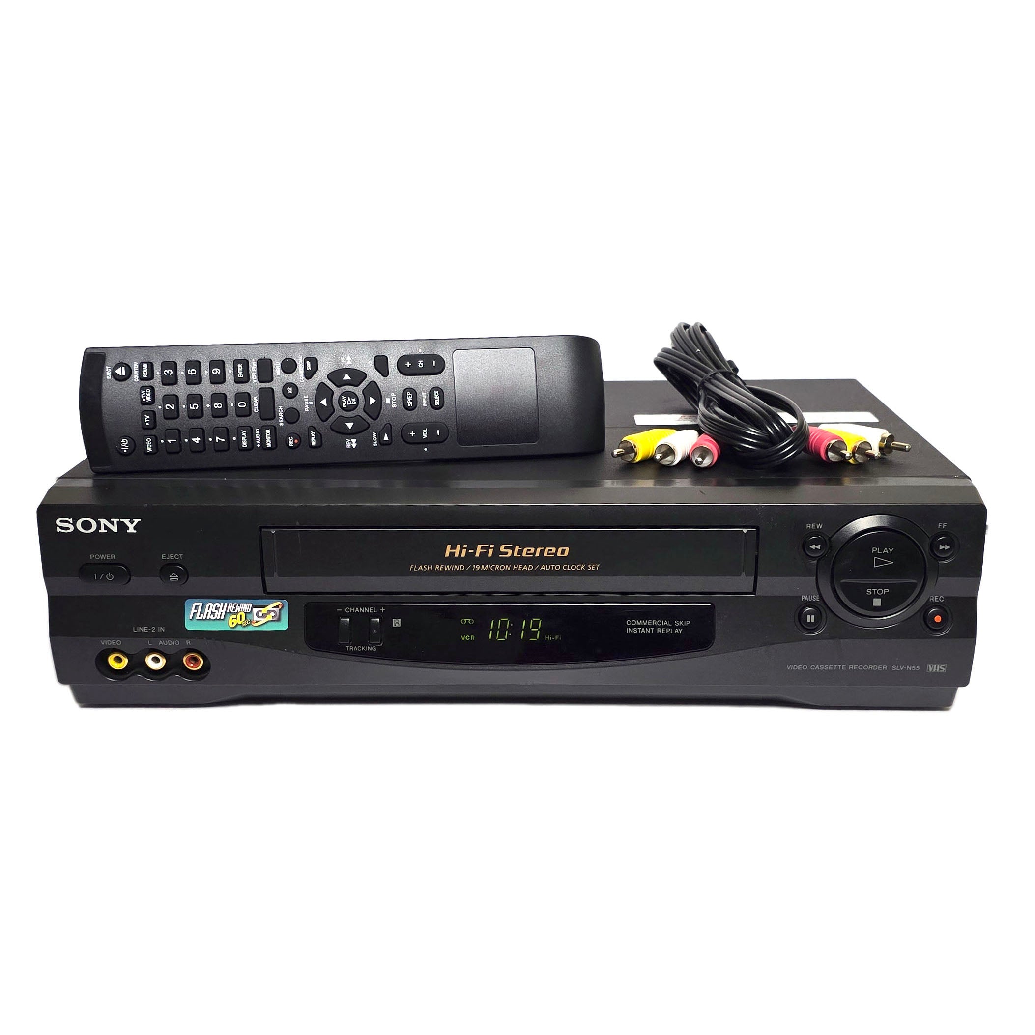 Sony SLV-N55 VCR, 4-Head Hi-Fi Stereo VHS Player Recorder – VCR
