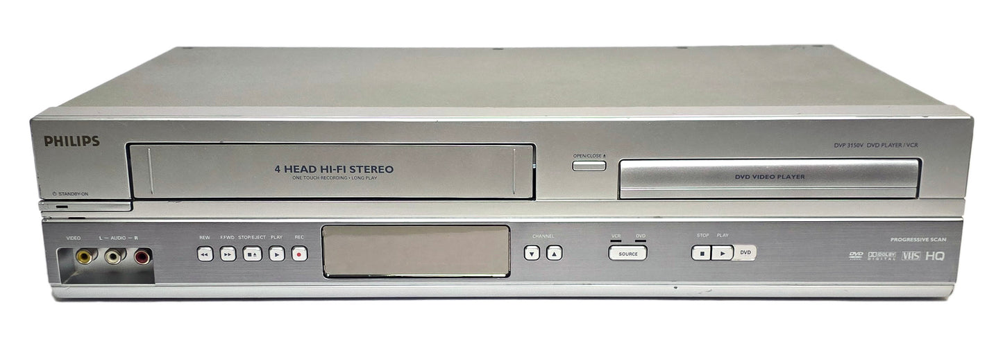 Philips DVP3150V VCR/DVD Player Combo - Front