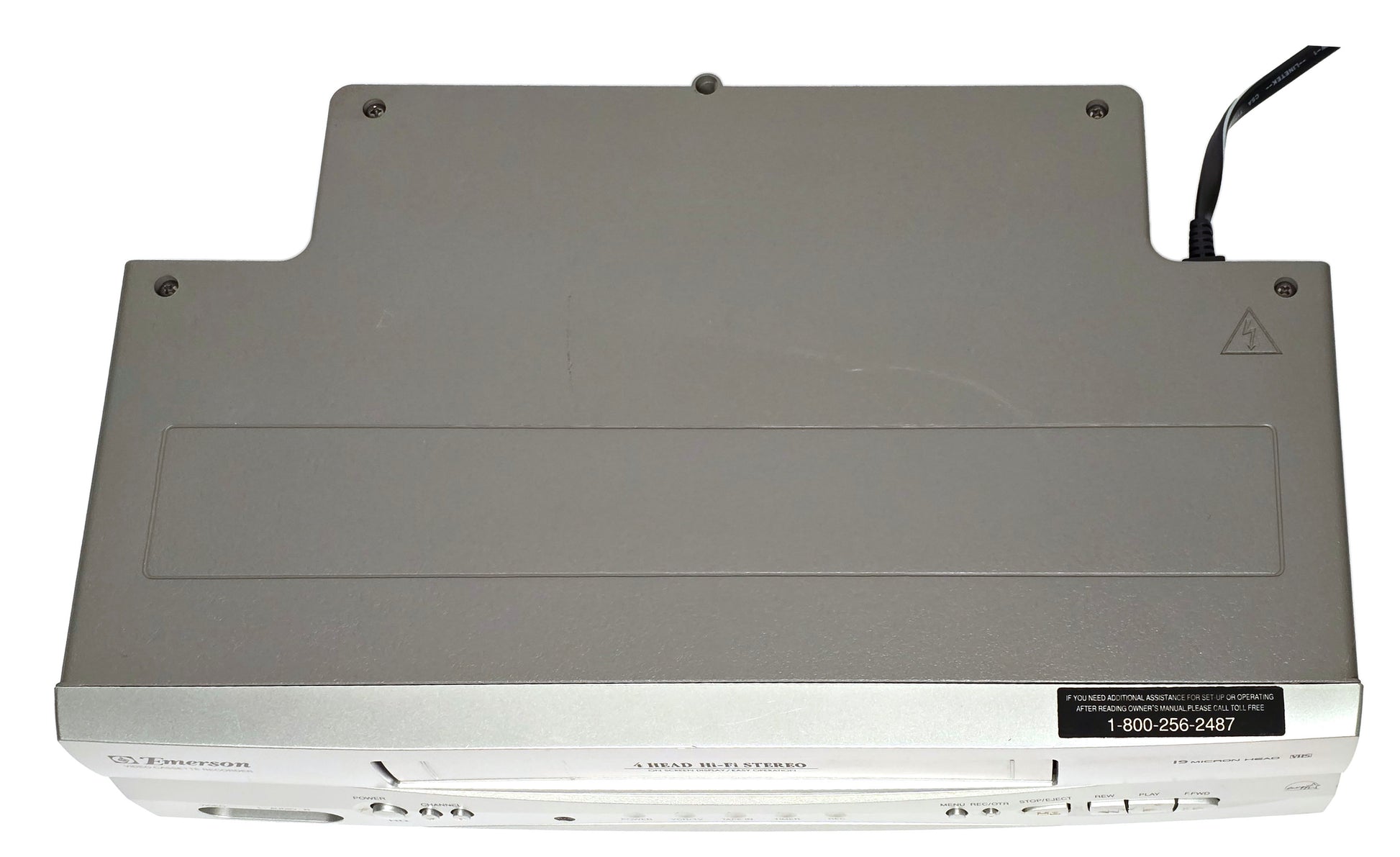 Emerson EWV603 VCR, 4-Head Hi-Fi Stereo - Top