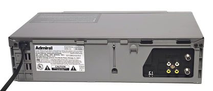 Admiral JSJ20451 VCR, 4-Head Mono - Rear