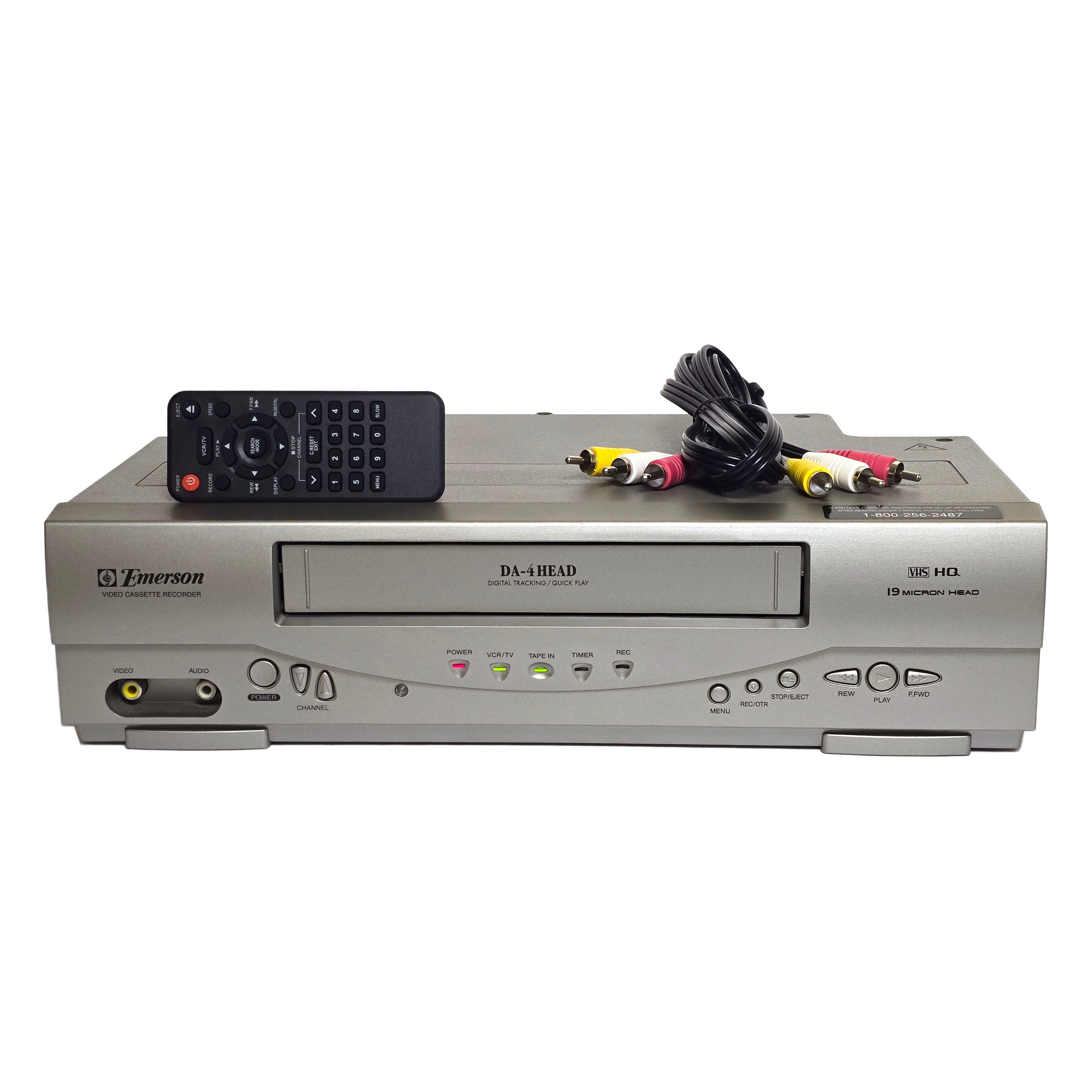 Emerson EWV404 VCR, 4-Head VHS Player Recorder – VCR-DVD.com