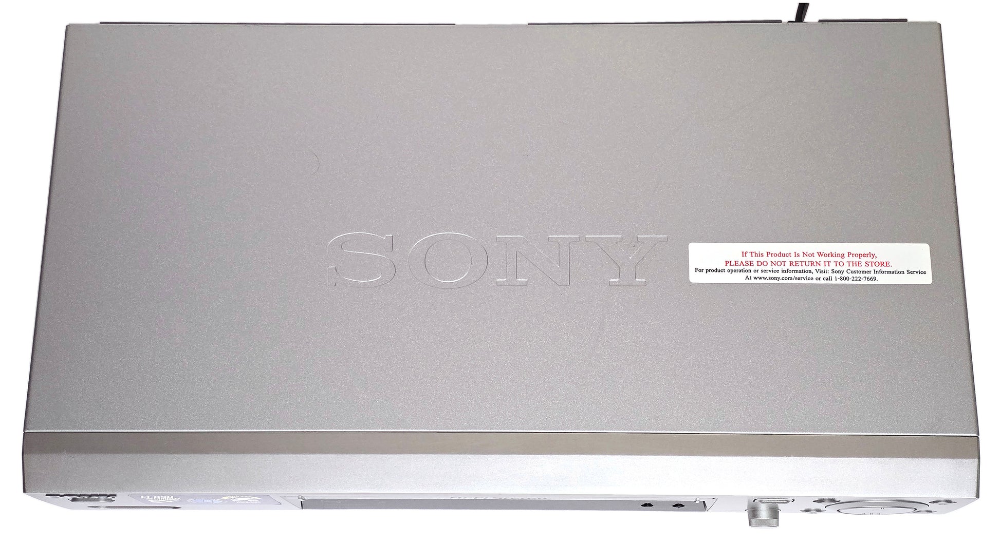 Sony SLV-N88 VCR, 4-Head Hi-Fi Stereo - Top