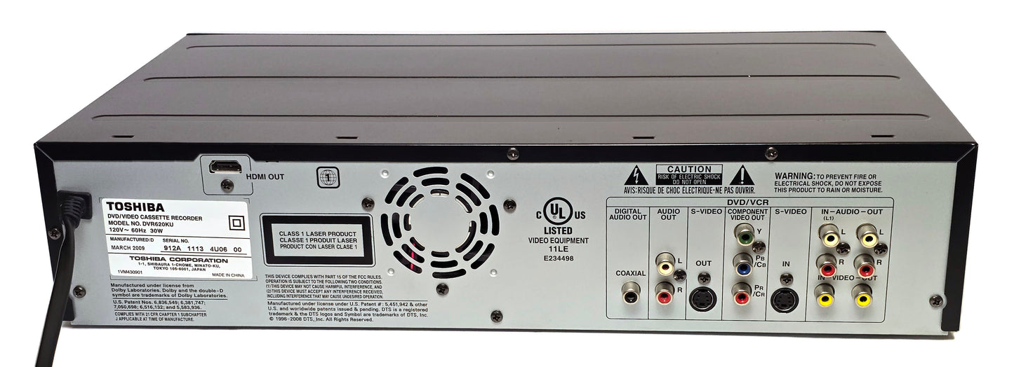 Toshiba DVR620KU VCR/DVD Recorder Combo with HDMI
