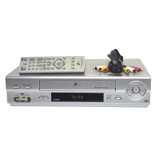 Zenith VCS442 VCR, 4-Head Hi-Fi Stereo