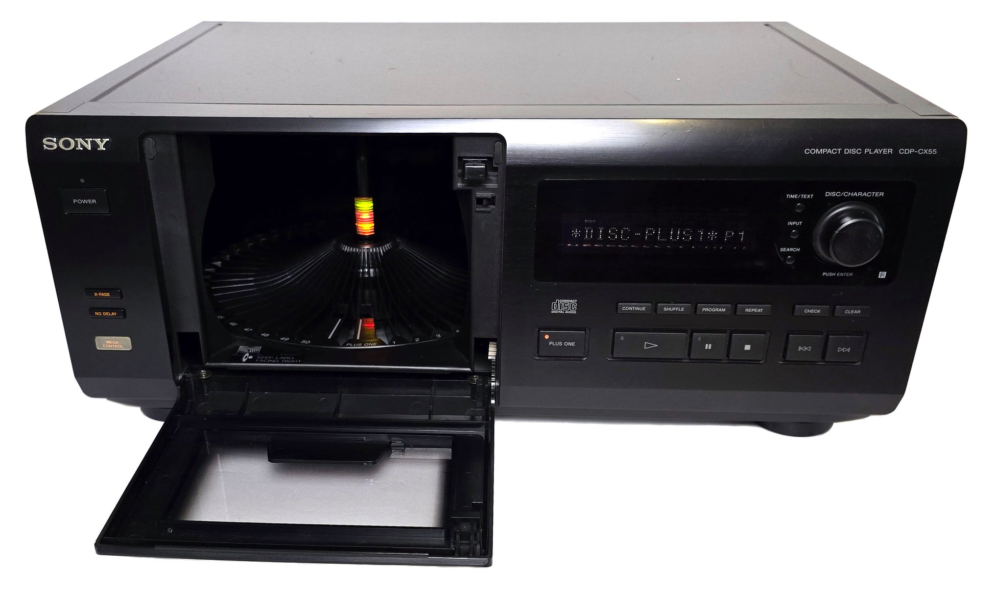 Sony CDP-CX55 MegaStorage 50+1 CD Changer - Door Open