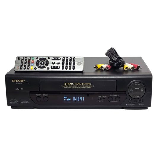 Sharp VC-A592U VCR, 4-Head Mono