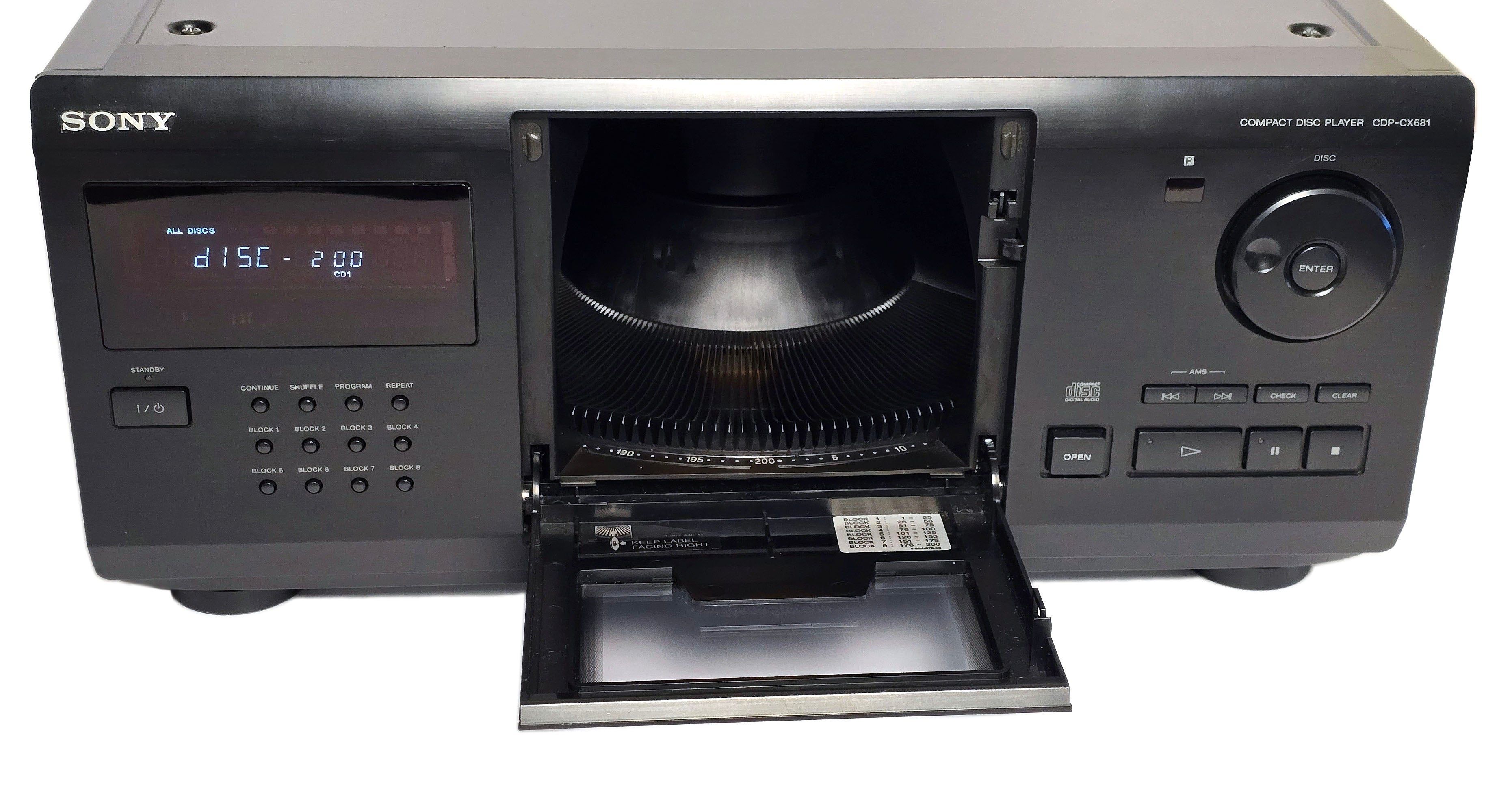 Sony CDP-CX681 MegaStorage 200 CD Changer Player - Refurbished