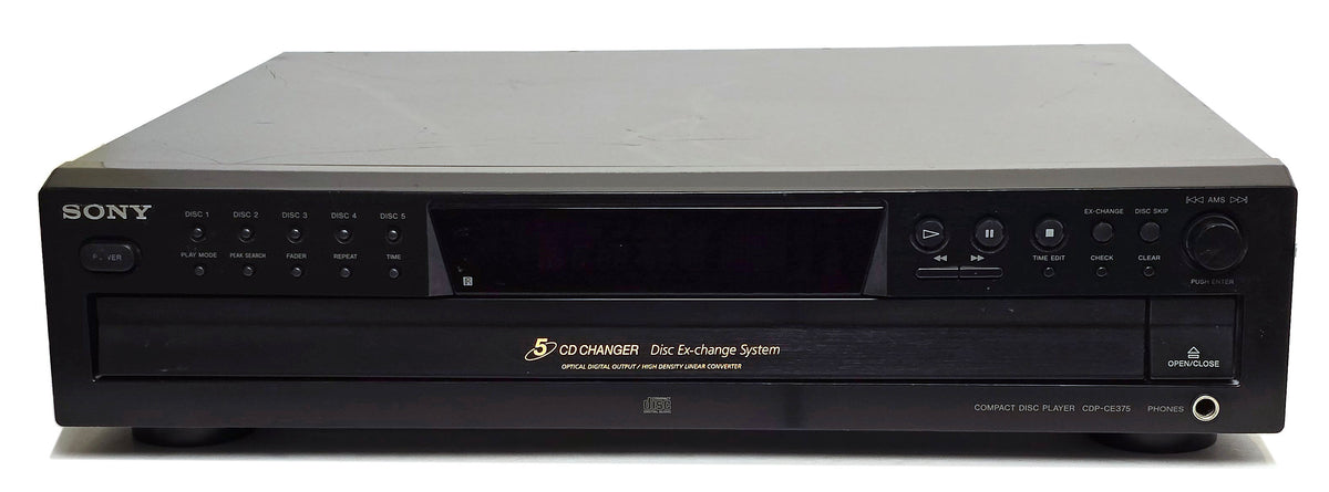 Sony CDP-CE375 5-Disc Carousel CD Changer - Front