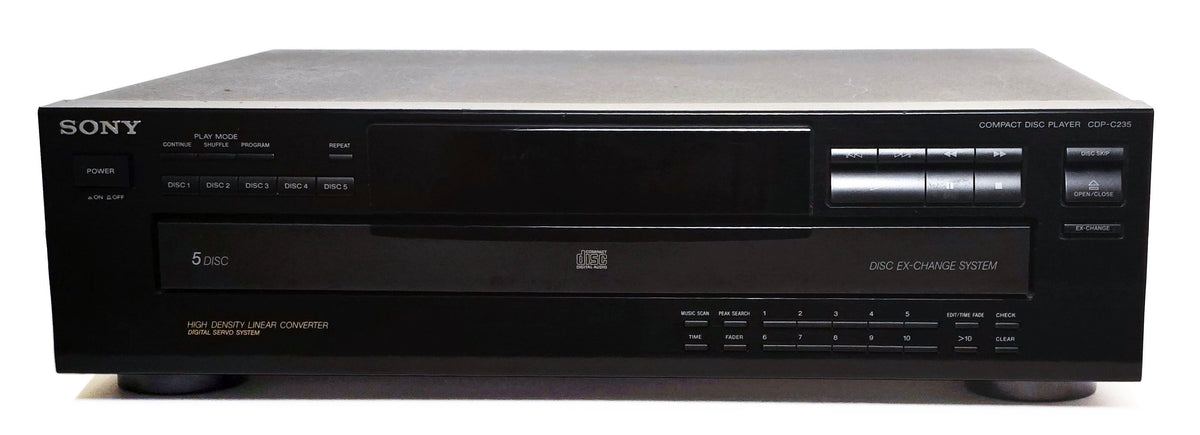Sony CDP-C235 5-Disc Carousel CD Changer - Front